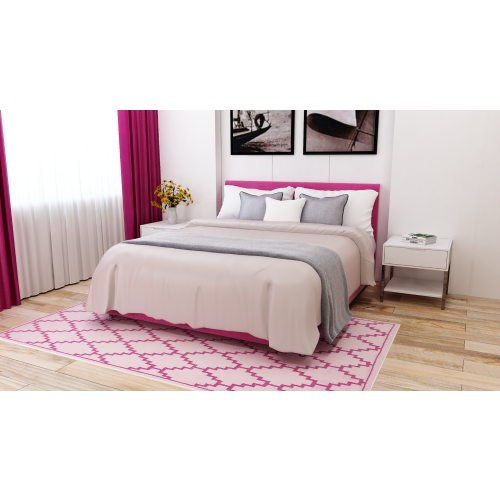 CHAMBRE À COUCHER ZEN ROSE FUSHIA FONCÉ